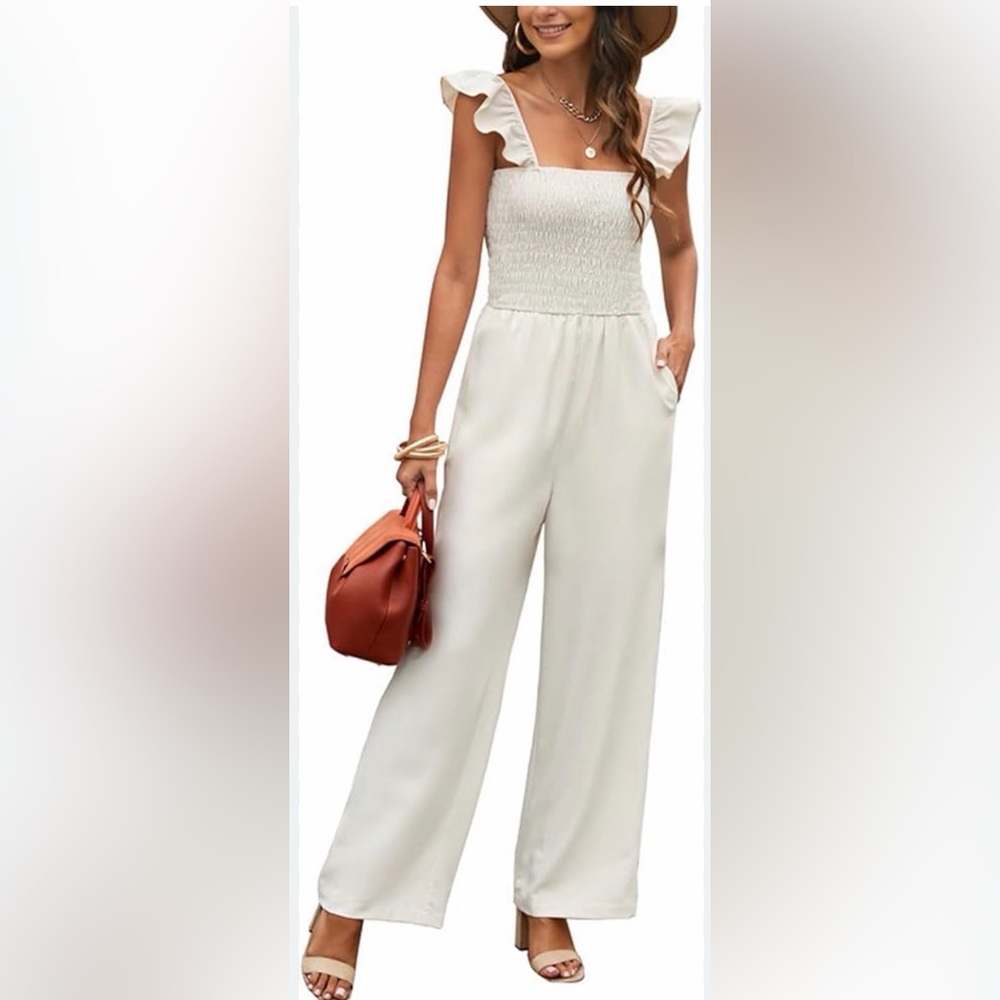 Cream jumpsuit